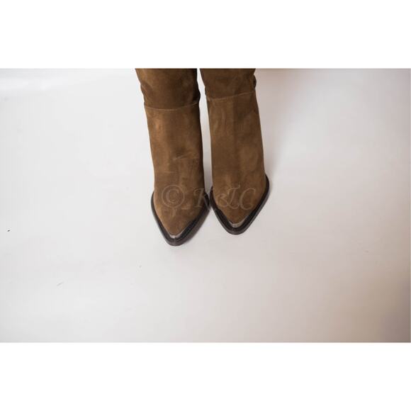 Free People Stevie Tall Boot Suede Brown 38.5 NEW - Picture 3 of 5